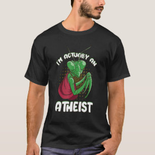 Camiseta En realidad soy un monje ateo rezando el jardín de