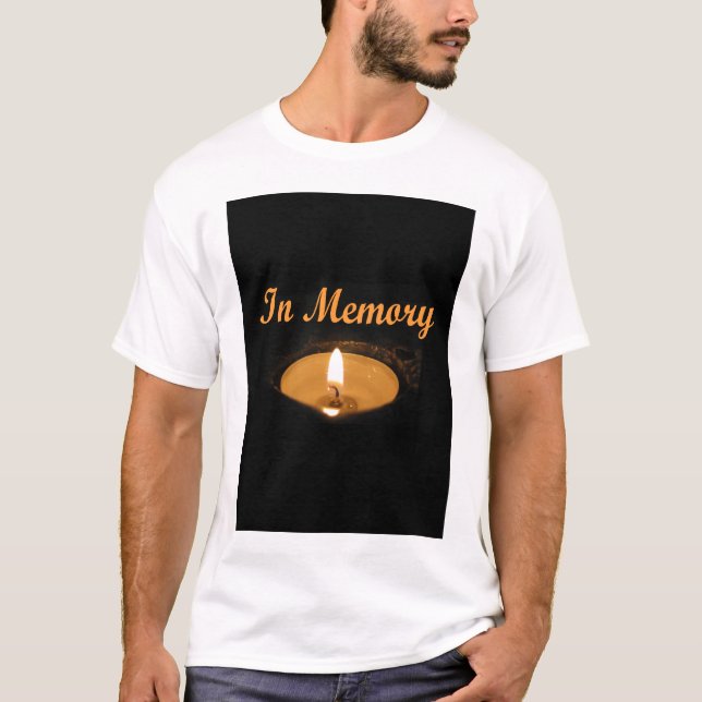 Camiseta En resplandor de la vela de la memoria (Anverso)