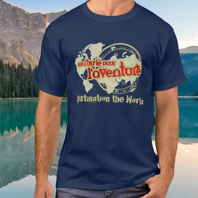 Camiseta en route pour l'aventure destino the world tee (Subido por el creador)