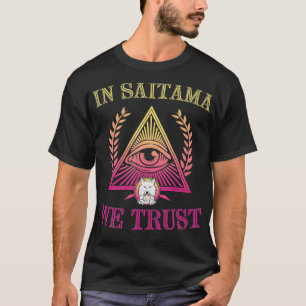 Camiseta En Saitama Confiamos En El Símbolo De Cripto De Mo