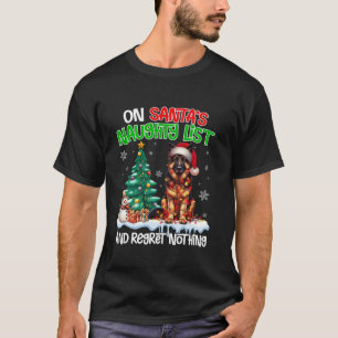 Camiseta En Santa s la lista de locos de Navidad no lamenta