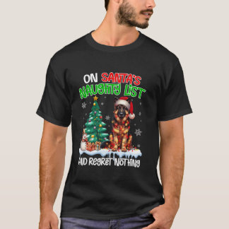 Camiseta En Santa s la lista de locos de Navidad no lamenta