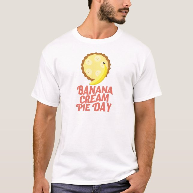 Camiseta En segundo lugar marzo - día de la tarta de crema (Anverso)