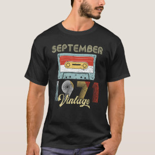 Camiseta En septiembre de 1971 cinta de casete del