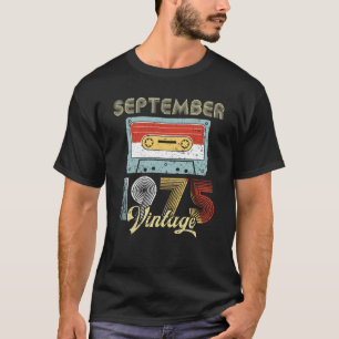 Camiseta En septiembre de 1975 cinta de casete del