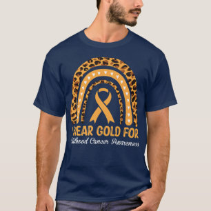 Camiseta En septiembre llevamos cáncer infantil oro arco ir
