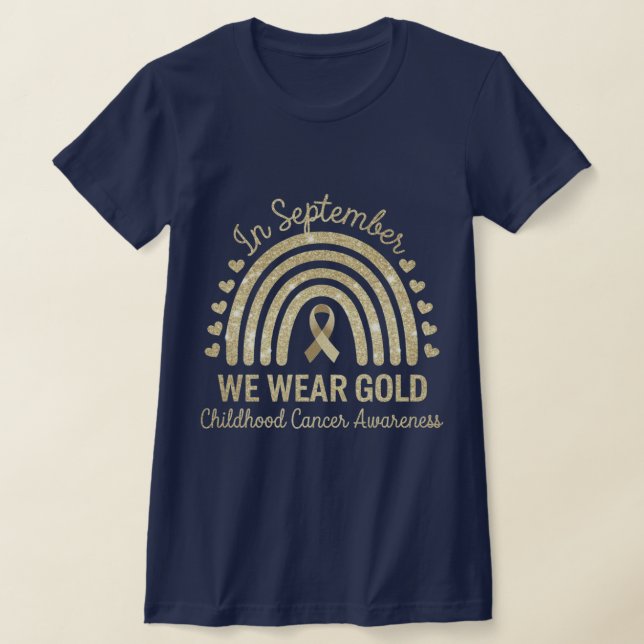Camiseta En septiembre llevamos oro para los niños con cánc (Distribución)