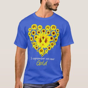 Camiseta En septiembre llevamos puesto oro para la niñez el