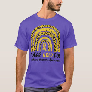 Camiseta En Septiembre, Llevo Oro Para El Cáncer Infantil E