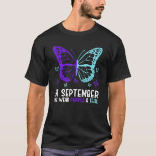 Camiseta En Septiembre Nosotros Llevamos Verde Aguamarina Y