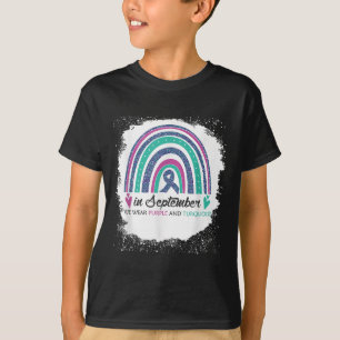 Camiseta En Septiembre Nosotros Vestimos Morado & Azul Verd