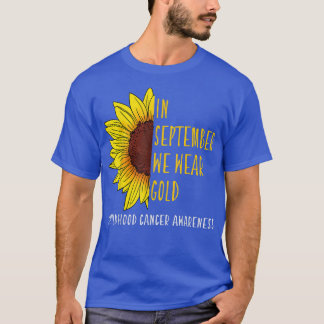 Camiseta En Septiembre Usa Oro Conciencia sobre el Cáncer I