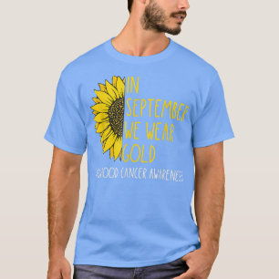 Camiseta En Septiembre Usa Oro Conciencia sobre el Cáncer I