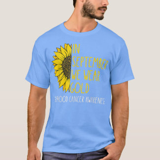 Camiseta En Septiembre Usa Oro Conciencia sobre el Cáncer I