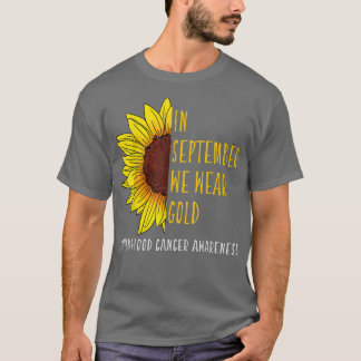Camiseta En Septiembre Usa Oro Conciencia sobre el Cáncer I
