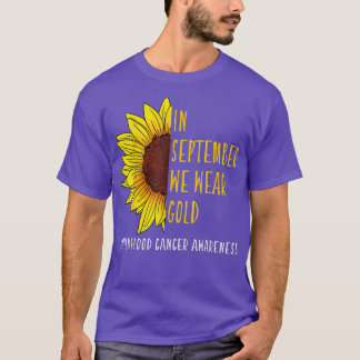 Camiseta En Septiembre Usa Oro Conciencia sobre el Cáncer I