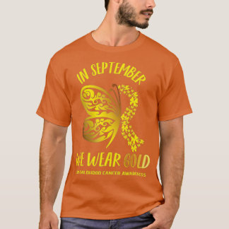 Camiseta En Septiembre Usa Oro Conciencia sobre el Cáncer I