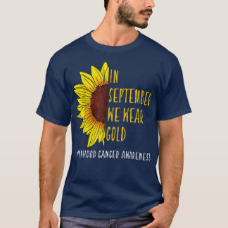 Camiseta En Septiembre Usa Oro Conciencia sobre el Cáncer I