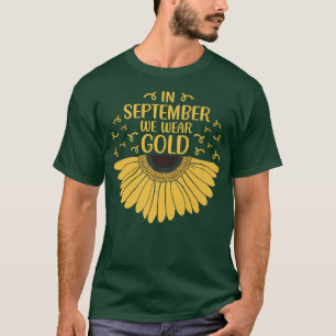 Camiseta En Septiembre Usa Oro Conciencia sobre el Cáncer I