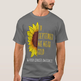 Camiseta En Septiembre Usa Oro Conciencia sobre el Cáncer I