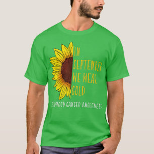 Camiseta En Septiembre Usa Oro Conciencia sobre el Cáncer I