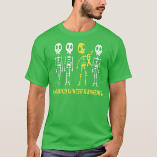 Camiseta En Septiembre Usamos Awa El esqueleto Del Cáncer I