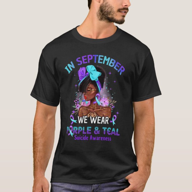 Camiseta En Septiembre Usamos Awarene Morado Y Suicidio Ver (Anverso)