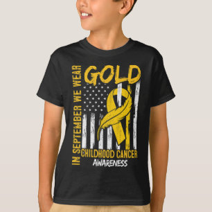 Camiseta En Septiembre Usamos Ca Infantil Con Bandera De Or