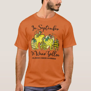 Camiseta En Septiembre, Usamos Calabaza De Gente Amarilla C