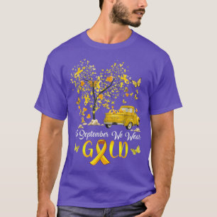 Camiseta En Septiembre Usamos Camión De Calabaza De Oro