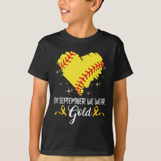 Camiseta En Septiembre, Usamos Cáncer De Niños De Softll De