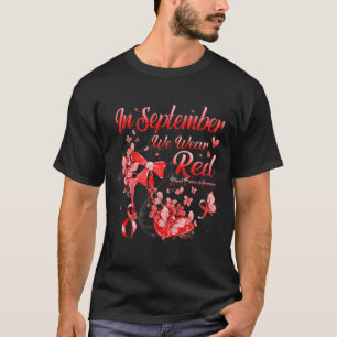 Camiseta En Septiembre Usamos Cáncer De Sangre De Mariposa