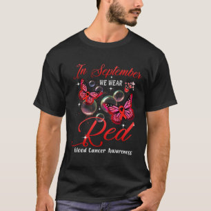 Camiseta En Septiembre Usamos Cáncer De Sangre De Mariposa 