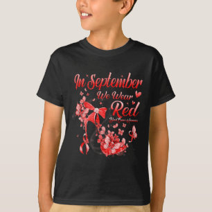 Camiseta En Septiembre Usamos Cáncer De Sangre De Mariposa