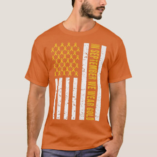 Camiseta En Septiembre Usamos Cáncer Infantil De Camisas De