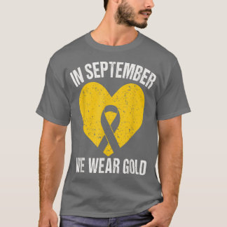 Camiseta En Septiembre Usamos Cáncer Infantil De Cinta De O