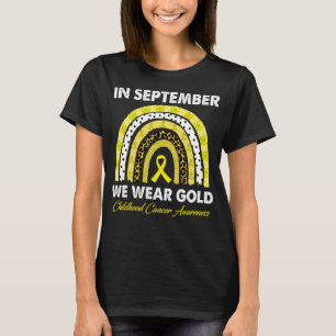 Camiseta En Septiembre Usamos Cáncer Infantil De Oro