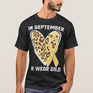 Camiseta En Septiembre Usamos Cáncer Infantil De Oro