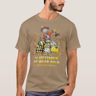 Camiseta En Septiembre Usamos Cáncer Infantil De Oro A