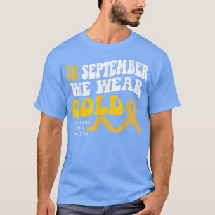 Camiseta En Septiembre, Usamos Cáncer Infantil De Oro A