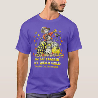 Camiseta En Septiembre Usamos Cáncer Infantil De Oro A