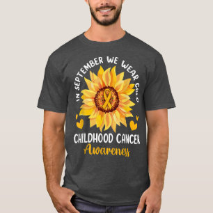 Camiseta En Septiembre Usamos Cañón De Girasol De Oro