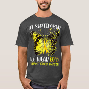 Camiseta En Septiembre Usamos Cañón De Mariposa De Oro