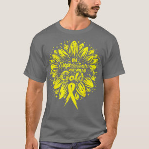 Camiseta En Septiembre Usamos Cinta De Girasol De Oro Child