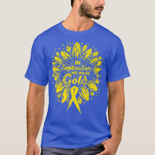 Camiseta En Septiembre Usamos Cinta De Girasol De Oro Child