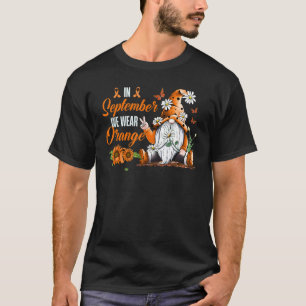 Camiseta En Septiembre Usamos Conciencia De Leucemia De Cin