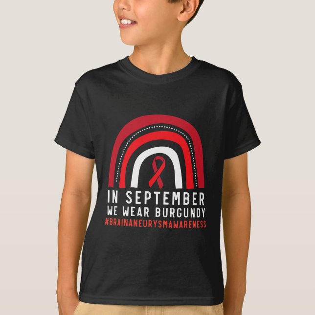 Camiseta En Septiembre Usamos Conciencia Sobre El Aneuralis (Anverso)