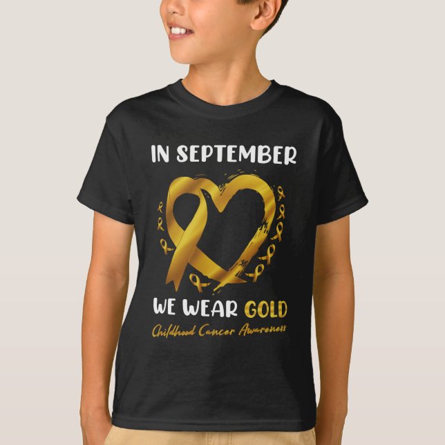 Camiseta En Septiembre Usamos El Awarene Del Cáncer Infanti (Anverso)