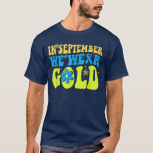 Camiseta En Septiembre Usamos El Awarene Del Cáncer Infanti