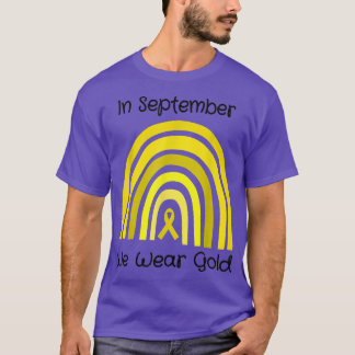 Camiseta En Septiembre Usamos El Awarene Del Cáncer Infanti